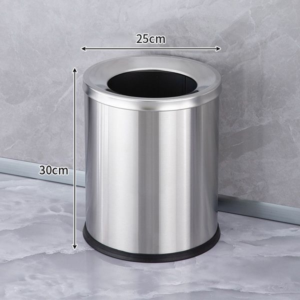 Thùng Rác Inox Không Nắp Hiện Đại
