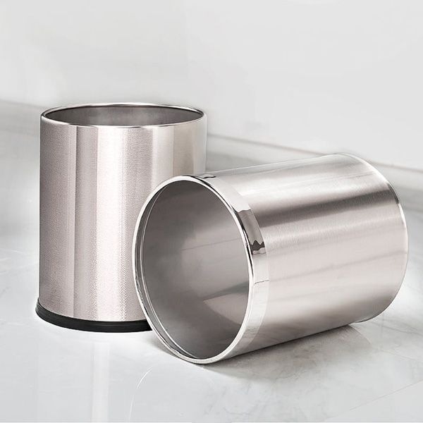 Thùng Rác Inox Không Nắp Thiết Kế Cao Cấp