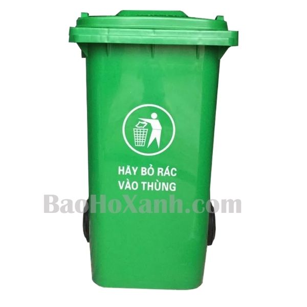 Thùng Rác Nhựa 100l Xanh Lá