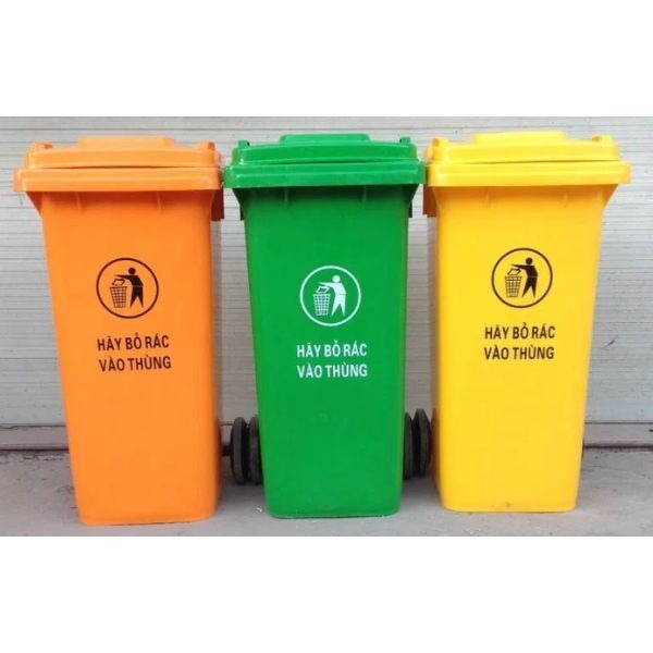 Thùng Rác Nhựa 120L Vệ Sinh