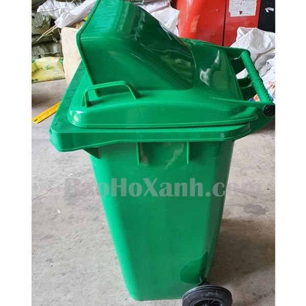 Thùng Rác Nhựa HDPE 240L Nắp Hở