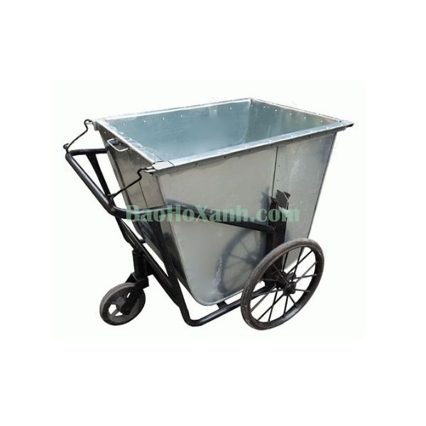 Xe Gom Rác Tôn 400L Ba Bánh